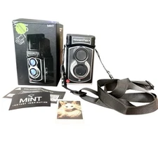 Mint InstaFlex TL70 TLR Instant Camera Manual Focus with Flash, EX+ Condition