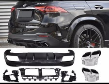 f&uuml;r Mercedes GLE W167Heckdiffusor AuspuffblendeGLANZ SCHWARZ 53 Nightpaket