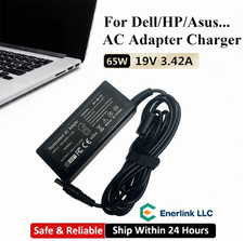 New 19V 3.42A 65W AC Adapter Charger For Toshiba Laptop Power Supply Cord Cable