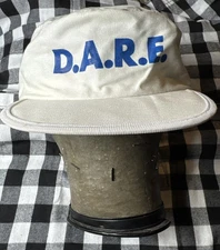 RARE Vintage DARE D.A.R.E. To Resist Drugs Violence Painter Hat Cap 90s