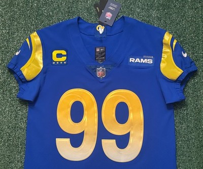 Aaron Donald Los Angeles Rams Blue Nike Vapor Elite Jersey Size 40