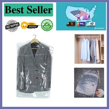 High-Quality 10-Pc Transparent Clothing Covers - 35.4 Inch for Home Travel