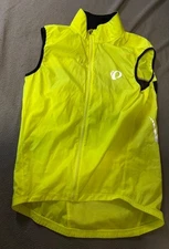 Pearl Izumi Elite Cycling vest  gilet,  wind barrier, Mens Med, yellow,  