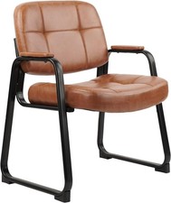 Big & Tall 500 lb Waiting Room Chairs with Padded Armrests and Sled Base