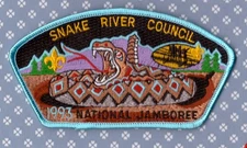 JSP Snake River Council  -Mint- Nat'l Jamboree 1993 - ID  Blu Bdr