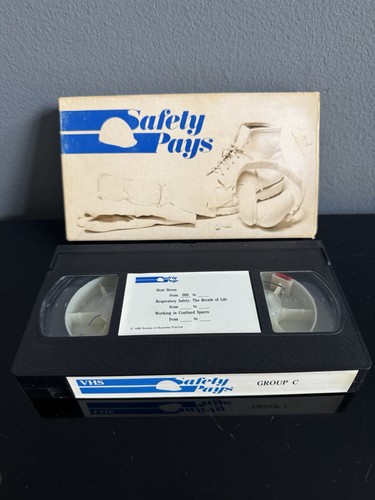 Heat Stress Respiratory Safety Working In Confined Spaces VHS VCR Tape Training