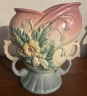 vintage Hull Art Pottery vase, specifically from the Wildflower pattern