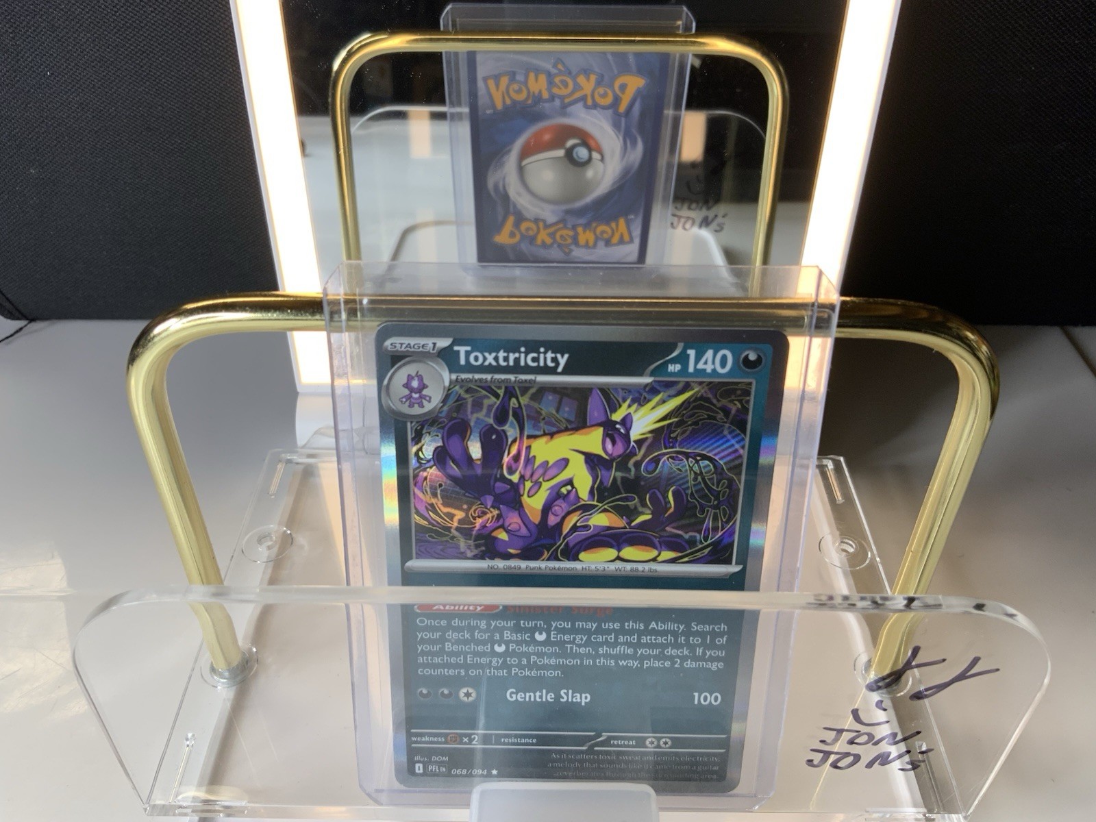 Near Mint Pokemon Toxtricity 068/094 Phantasmal Flames PFL Holo