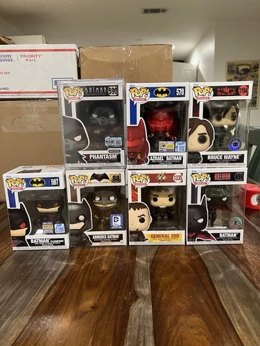 Funko Pop Batman Lot X7 Con Sticker And 5000 Piece Phantasm