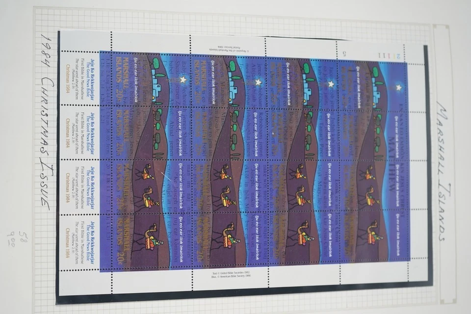 US TERRITORIES COLLECTION OF 300+ STAMPS MOSTLY MINT NEVER HINGED ON PAGES - Image 4 of 4