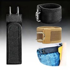 Tactical Metal Hook Elastic Belt Buckle-Less Invisible Waist Belt Closure US