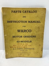 Warco Motor Graders 4D Models Parts Catalog & Instruction Manual