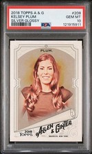 2018 Topps Allen & Ginter Kelsey Plum PSA 10 Silver Portrait Glossy Hot Box 208
