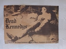 DEAD KENNEDYS 1982 PROMO POSTER ZUR LP: D.K.P...