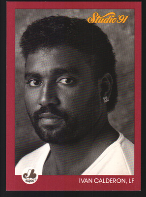 1991 Donruss Studio #194 - Ivan Calderon - Montreal Expos  91-982