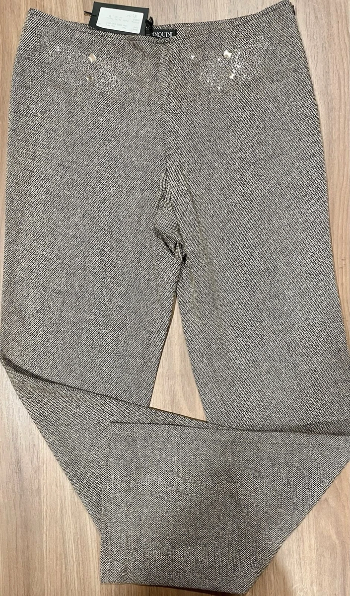 Fakanhui Pantaloni Donna In Raso Di Seta – Vita Alta Con Elastico, Tasche, Modello Elegante E Casual, Taglia XXL, Nero - 3