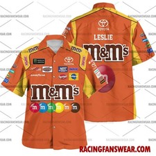 Kyle Busch Nascar Racing Uniform Apparel Clothes Hawaiian Shirts