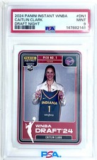 2024 PANINI INSTANT WNBA CAITLIN CLARK ROOKIE DRAFT NIGHT SP FEVER #DN1 RC PSA 9