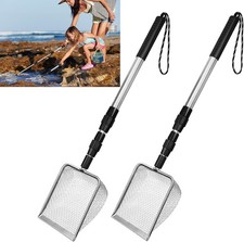 2 PCS Beach Mesh Shovel Sand Sifters 50 Larger Summer Enlarged Shark Tooth