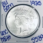 1925 BU UNCIRCULATED SILVER PEACE DOLLAR AUTHENTIC U.S. MINT FREE SHIPPING 5539