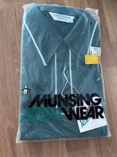 Penguin Shirt VTG Grand Slam Munsingwear Size L 70s 80s Green Penguin NWT