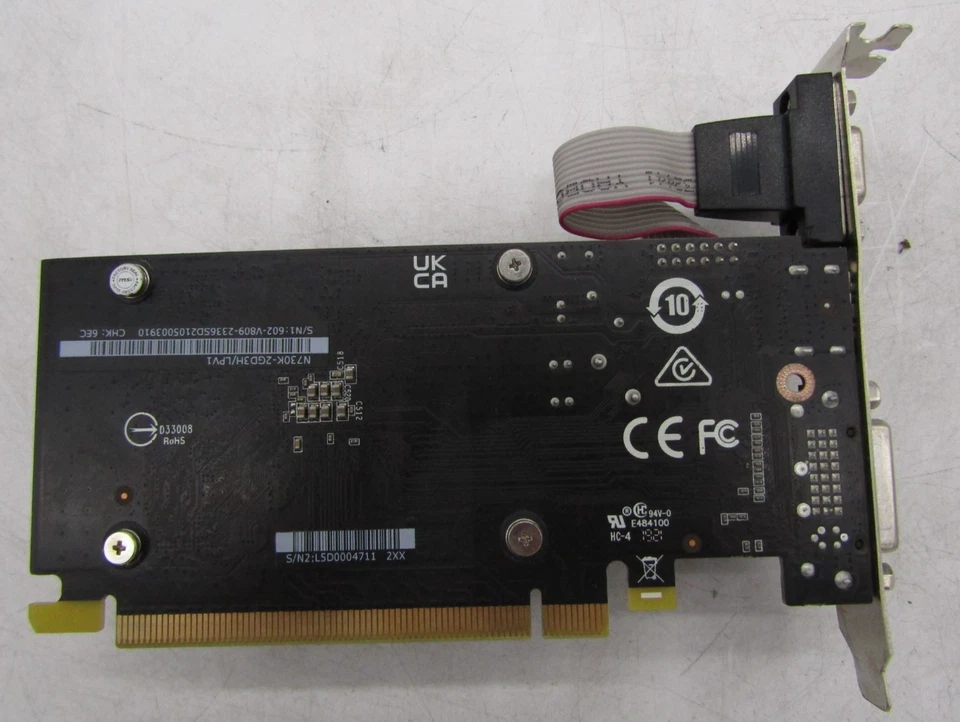 MSI NVIDIA GeForce GT 730 N730K-2GD3H/LPV1 2GB DDR3 Foto 3 de 4