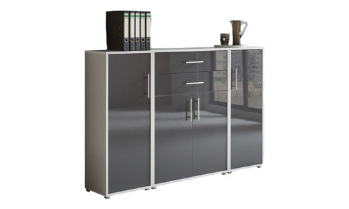 Aktenschrank TABOR 16 Büroschrank Metallgriffe Büromöbel