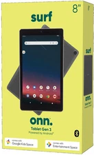 Onn. 8" 32GB Surf Tablet Gen 3 [1280x800] Quad-Core Android OS - Charcoal