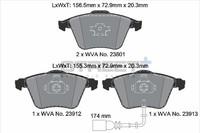 BremsbeläGe VW EOS (1F7, 1F8) 2.0 TSI Bj. 11/09-08/15 KW 155 PS 210 - Pagid Raci
