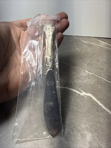 1 Sterling Silver GORHAM 6.5”  Knife KING EDWARD Handle 3”