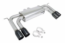Megan Racing Quad Black Chrome Tips Axle Back Exhaust For 10-13 Bmw E70 X5m