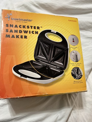 Sandwich Maker Toastmaster Snackster TSM2SAN NEW IN ORIGINAL OPEN BOX - 第 1/10 張圖片