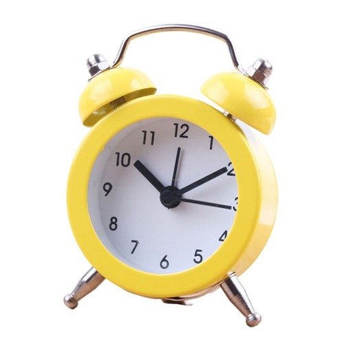 Classic Analog Bedside Clock With Double Bell Design And Minimal Noise - Picture 8 of 45