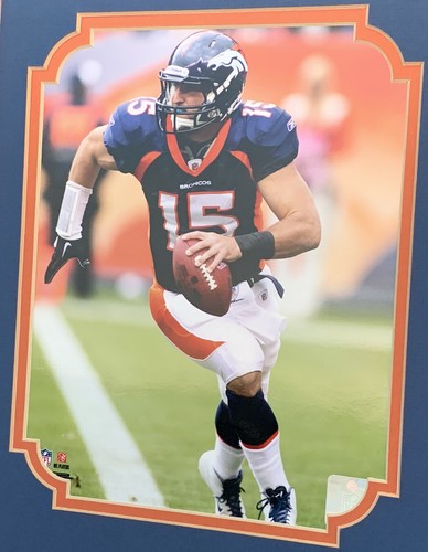 TIM TEBOW FRAMED PHOTO 1ST CAREER NFL START (NO GLASS) WITH REPLICA TICKET - Picture 5 of 6