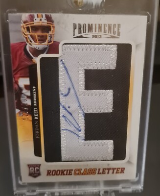 2013 Panini Prominence Class Letter Signatures /200 Jordan Reed Rookie Auto RC