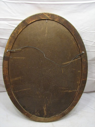 Early Gesso Wood Oval Dome Bubble Glass Picture Frame Convex Baby Portrait Photo - Picture 6 of 6