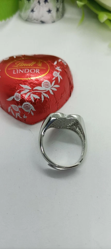 Anello argento donna CHEVALIER  CUORE ❤️ ZIRCONI MIS 14 RODIATO DORATO REGOLABIL - Immagine 4 di 4