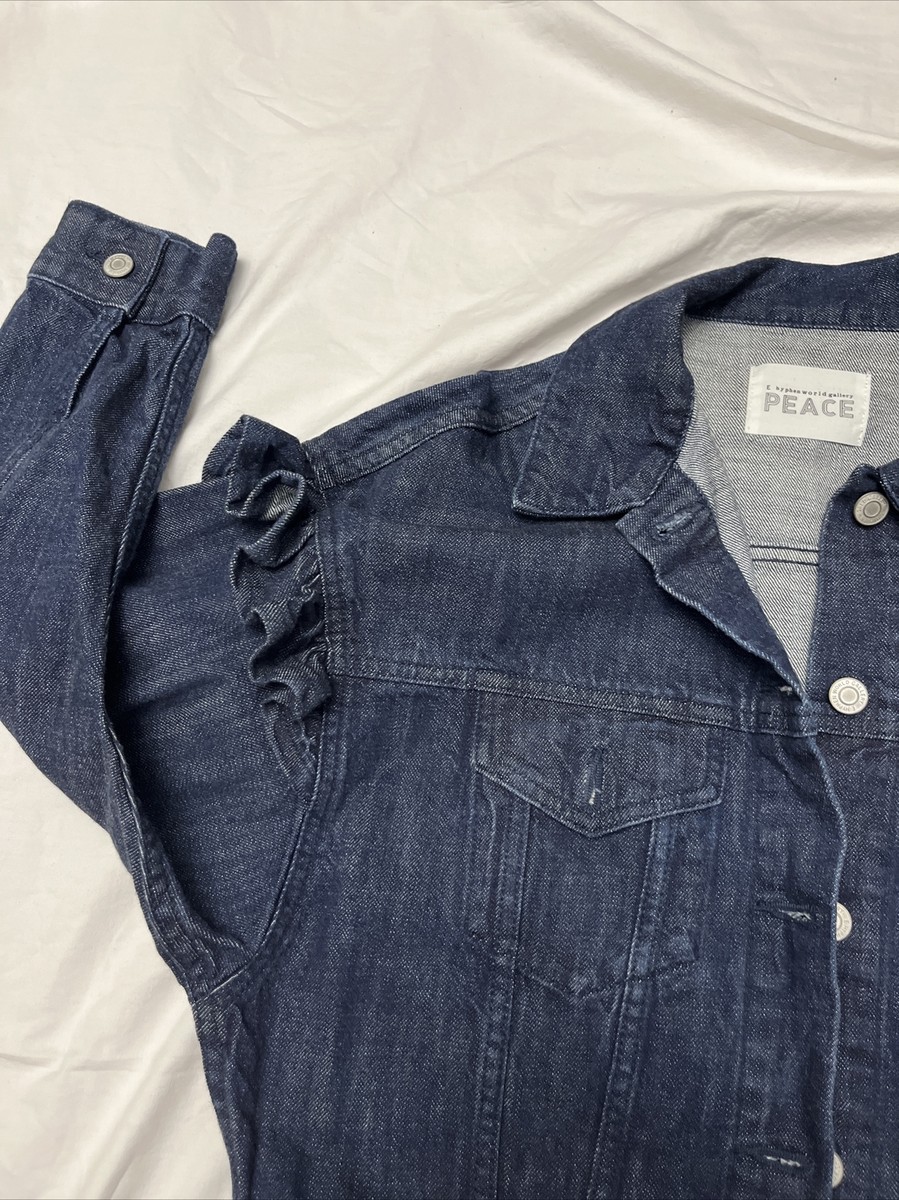 E Hyphen World Gallery peace Denim Jacket | eBay E Hyphen World Gallery peace Denim Jacket | eBay