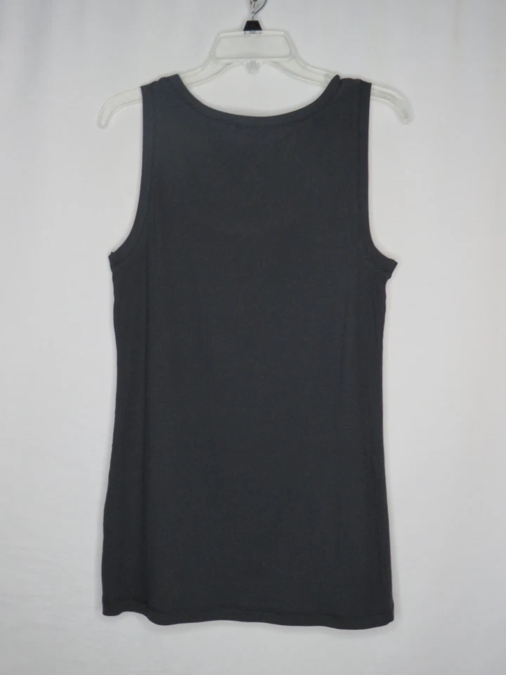 PORT AUTHORITY NEGRO ACANALADO TEJIDO "GIRLS GOE WINE" TANQUE ESTRÁS TALLA XL #Y941 Foto 2 de 2