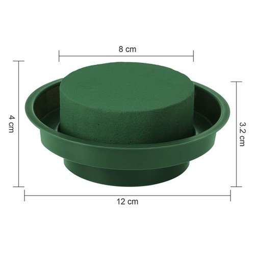 Flower Arrangement Mud Decoration Garden Home Green Measures 4.7*1.6in - Picture 7 of 15