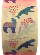 400 Leopard stickers in roll of 100 modules (2" x 2"), each sticker 1", RMP1408