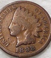 1898 Indian Head Cent Penny 1C - Grade - G - #11909
