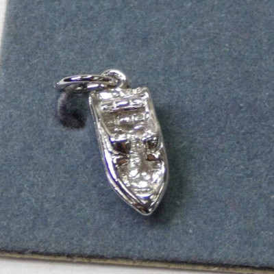 Fisher LeStage Silber Schnellboot Charm Sterlingsilber