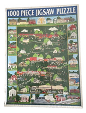 White Mountain 1000 Pc Jigsaw Puzzle Town of Wilton Connecticut 1802-2002 New