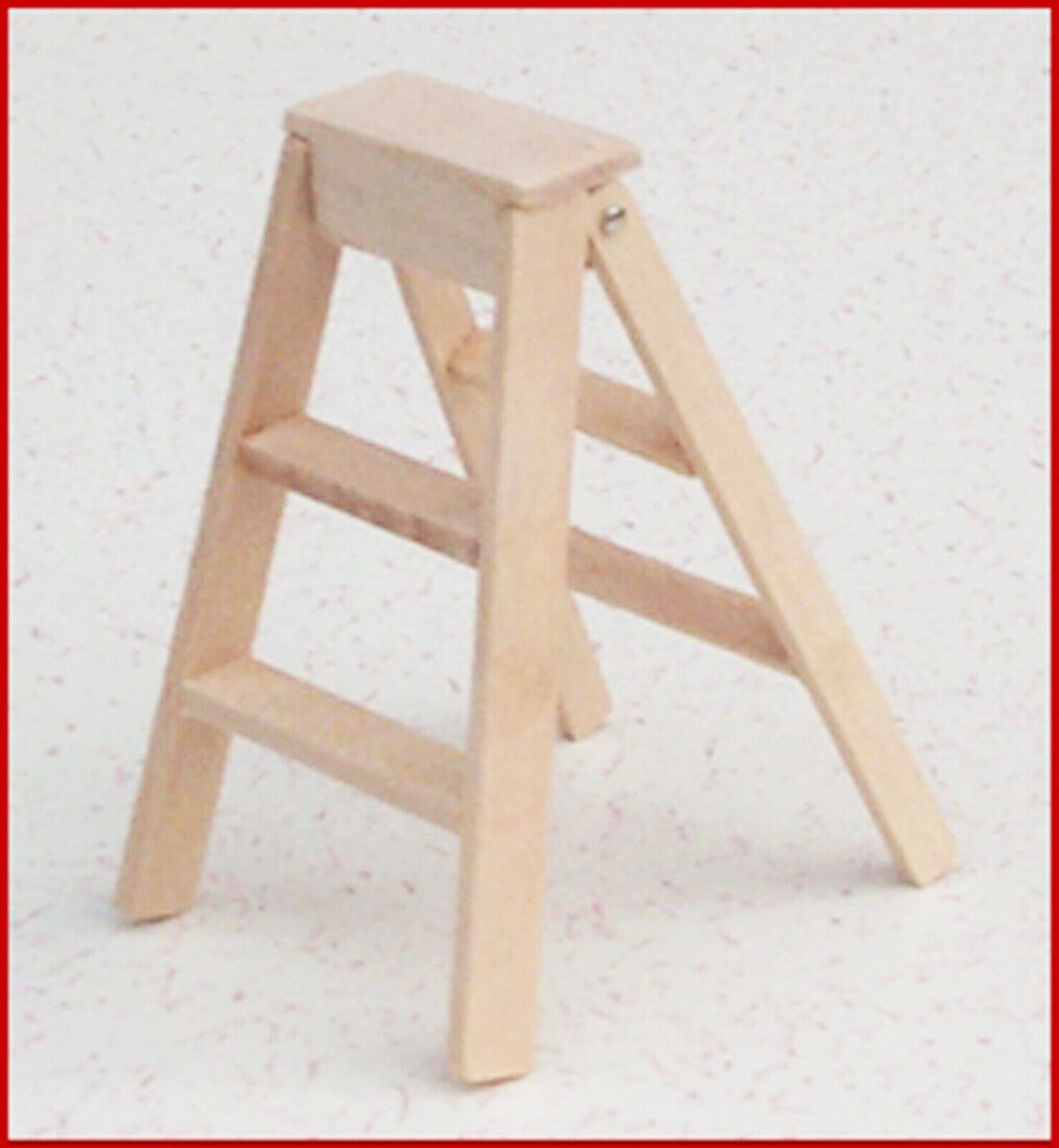 1:12 scale Wooden Step Ladder folds up U3192