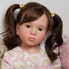 40'' Toddler Girl Reborn Doll Kit Hand-Rooted Hair DIY Part Painted Kits for DIY