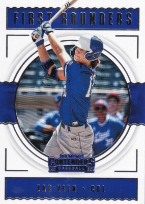 2020 CONTENDERS FIRST ROUNDERS RC ZAC VEEN COLORADO ROCKIES ROOKIE - B5723B