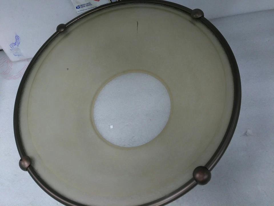 CONCORD  FAN & LIGHTING DG-1050-AAS, 52DG  TOP GLASS ANTIQUE  AMBER SCAVO(#18AB - Image 4 of 4