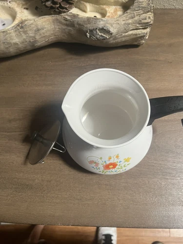 VTG Corning Ware P-104 Spice Of Life Le The 6 Cup Coffee Tea Pot Kettle with lid