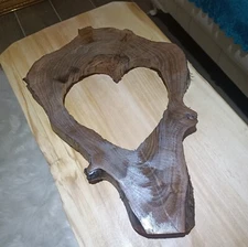 Live Edge Walnut Wood Slab for DIY and Epoxy Table, Ready to be Table 16" Oval